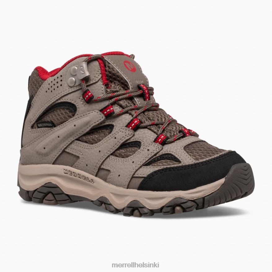 moab 3 mid -vedenpitävä saapas (mk265701) 20R001430 lohkare/punainen Merrell
