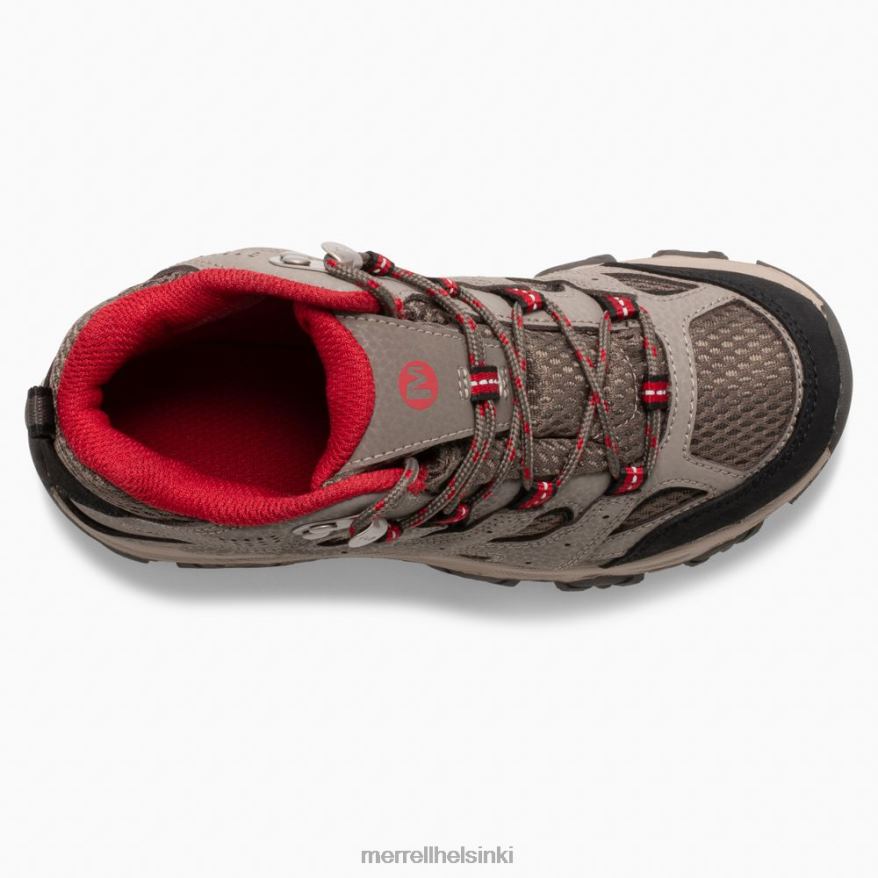 moab 3 mid -vedenpitävä saapas (mk265701) 20R001430 lohkare/punainen Merrell