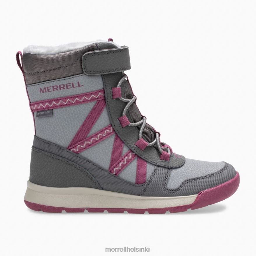 snow crush 2.0 vedenpitävät saappaat (mk163129k) 20R001506 harmaa/marja Merrell