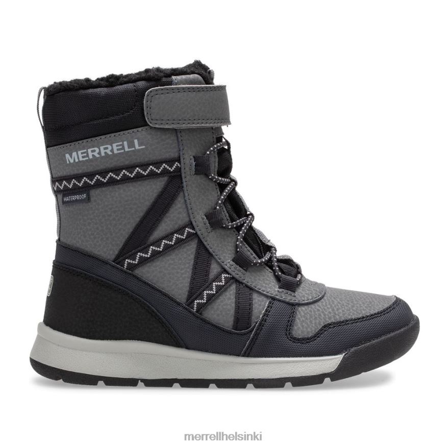 snow crush 2.0 vedenpitävät saappaat (mk263125k) 20R001507 musta/harmaa Merrell
