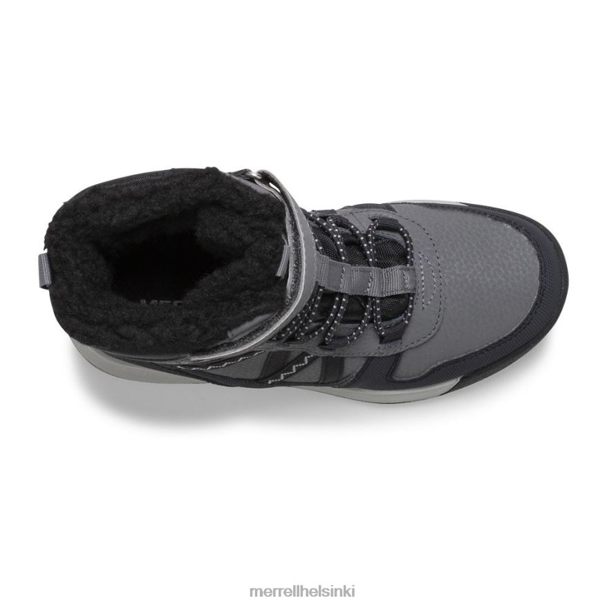 snow crush 2.0 vedenpitävät saappaat (mk263125k) 20R001507 musta/harmaa Merrell