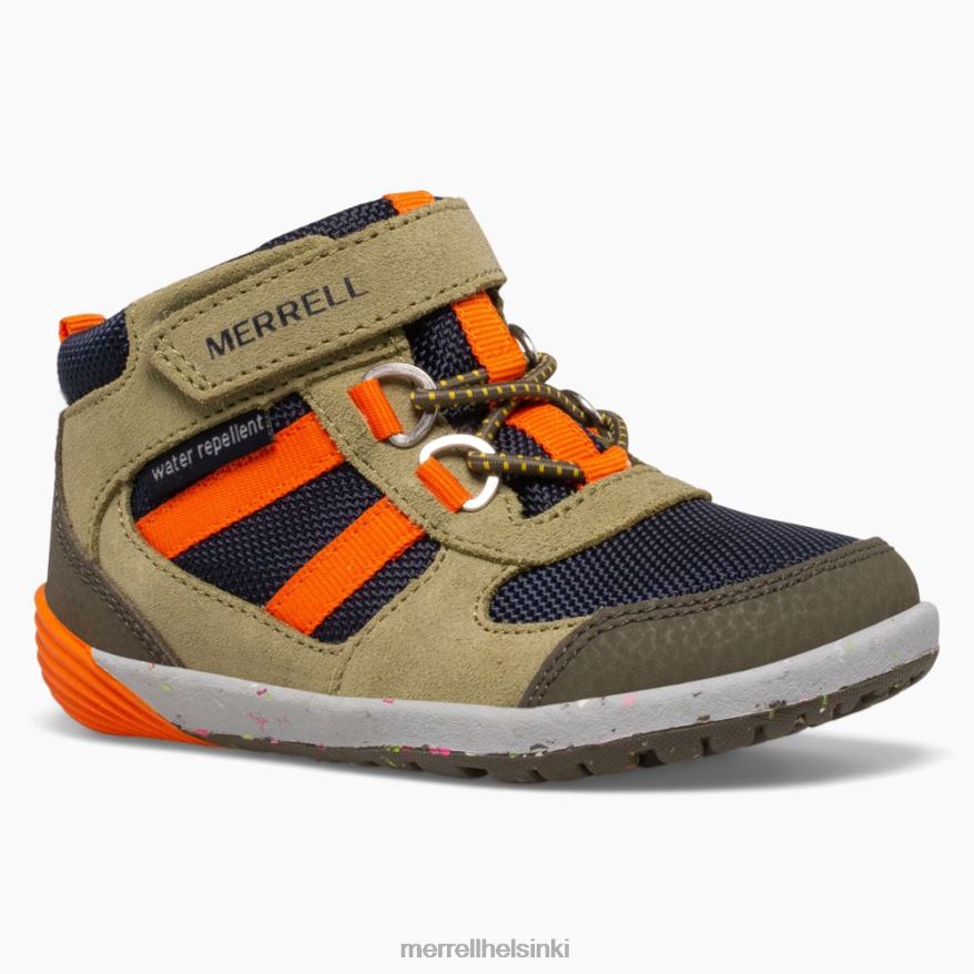 bare steps ridge jr hiker (ml266269) 20R001457 oliivi/laivasto/oranssi Merrell