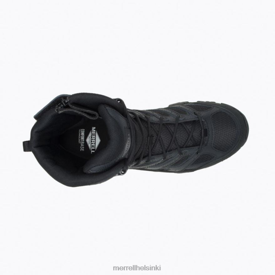 moab 3 8\" taktinen vetoketjullinen vedenpitävä saapas (j003907) 20R00630 musta Merrell