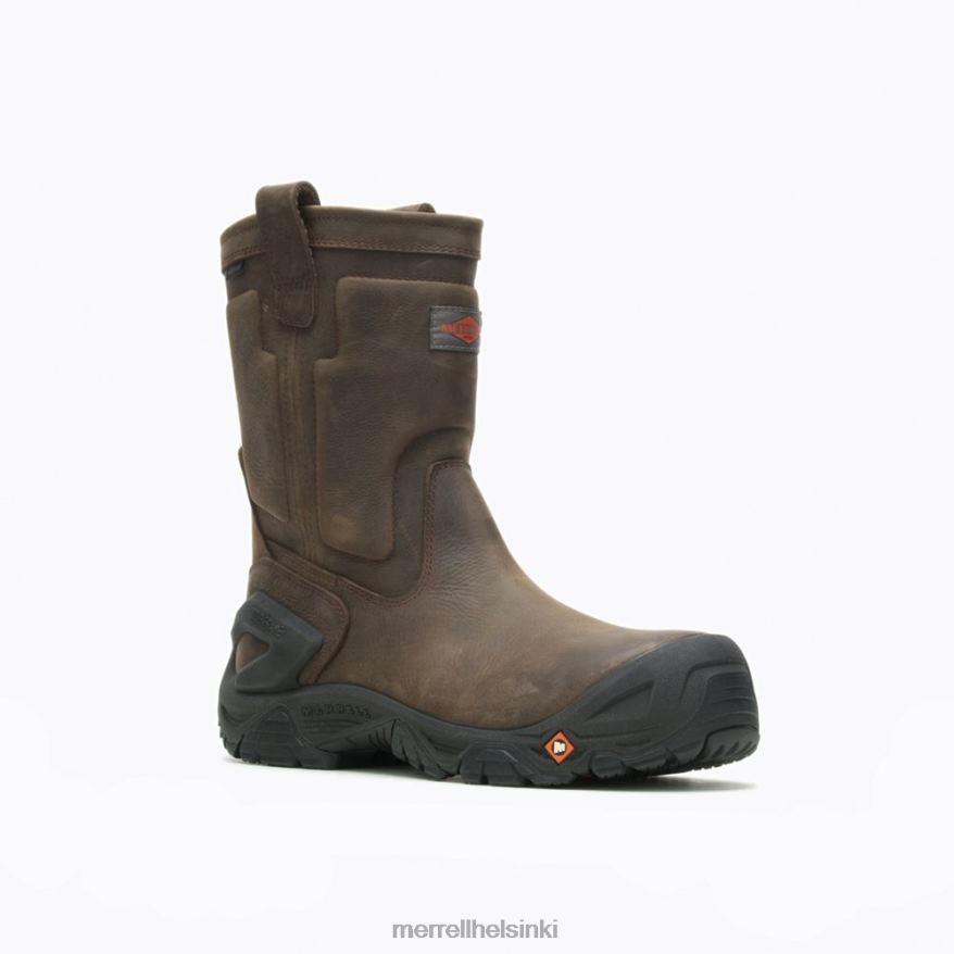 strongfield-nahkaveto vedenpitävässä työsaappaat (j099315) 20R00452 espresso Merrell
