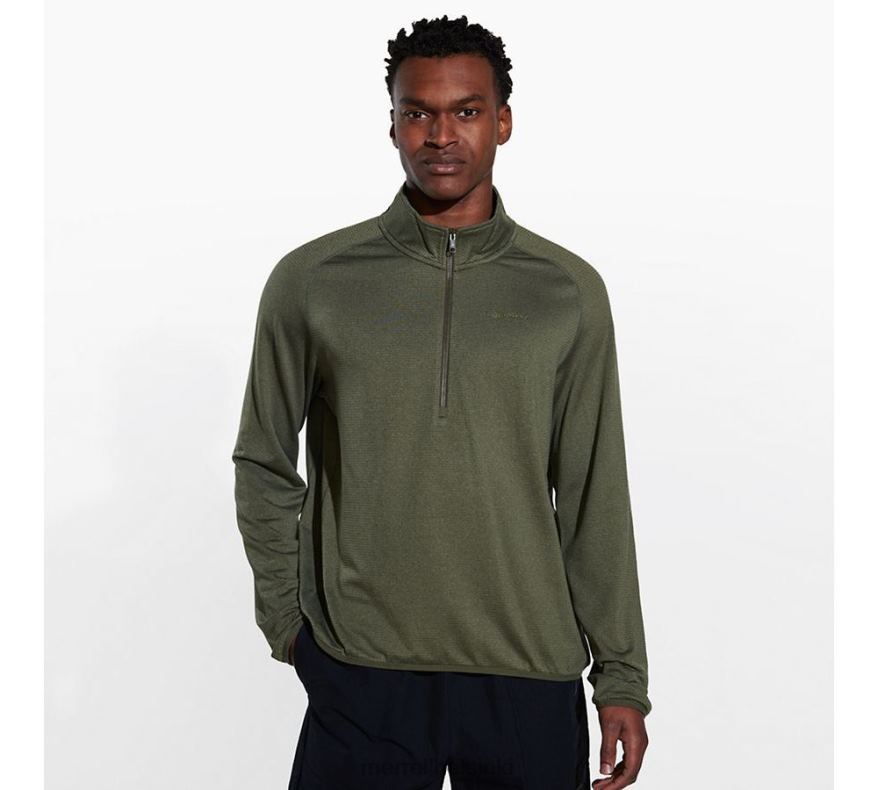 geotex 1/4 zip (jms26326-327) 20R00415 pölyinen oliivi kanerva Merrell