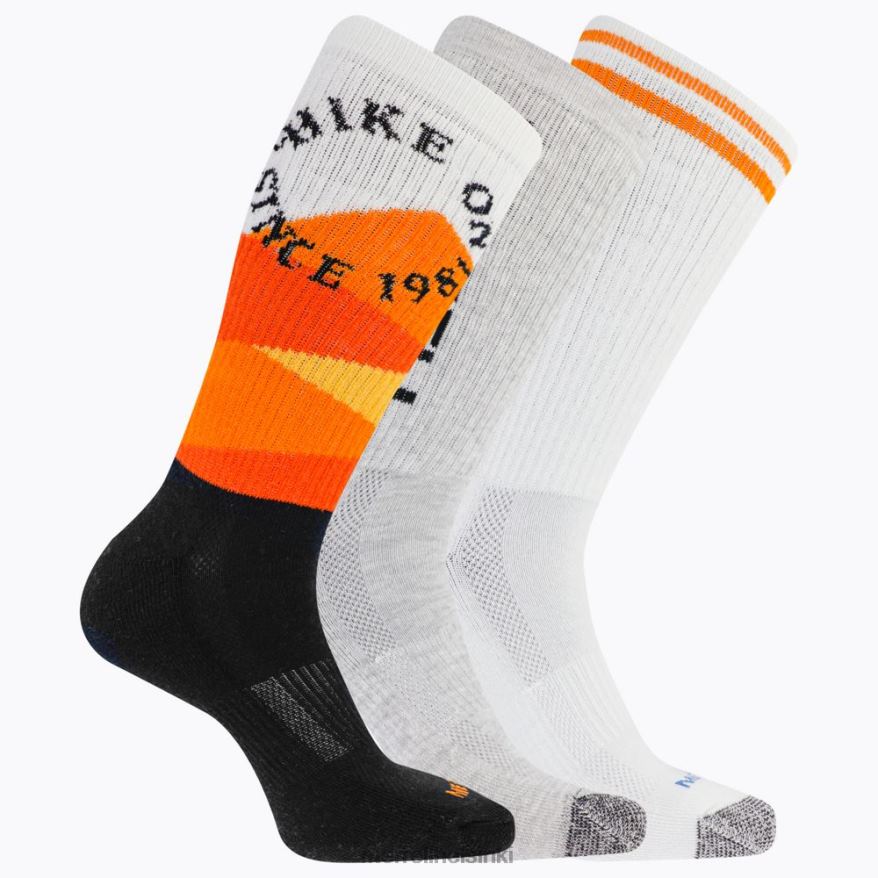 kierrätetty miehistön sukka 3 kpl (jsf26906-001) 20R00310 musta lajitelma Merrell