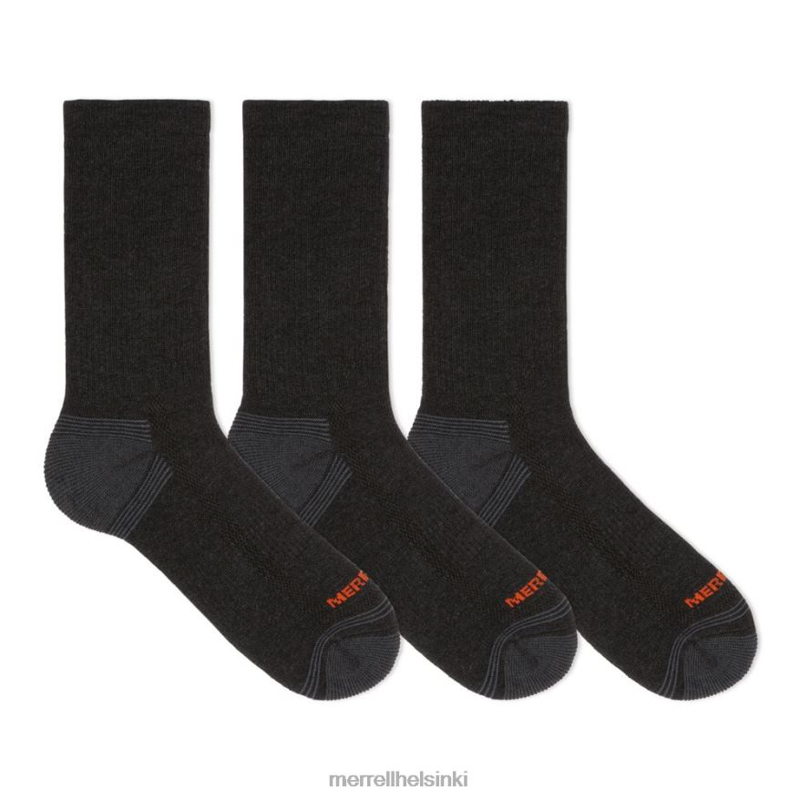 retkeilijän miehistön sukka 3 pakkaus (jsf24699-012) 20R00771 musta Merrell
